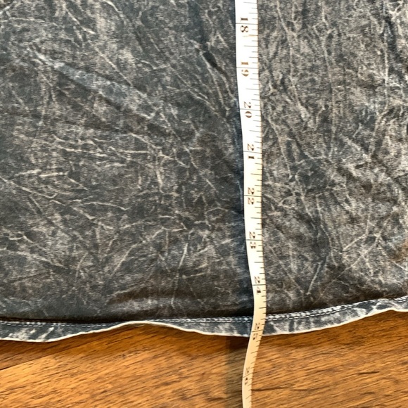 Black denim washed Women’s rocker tee - Picture 4 of 5